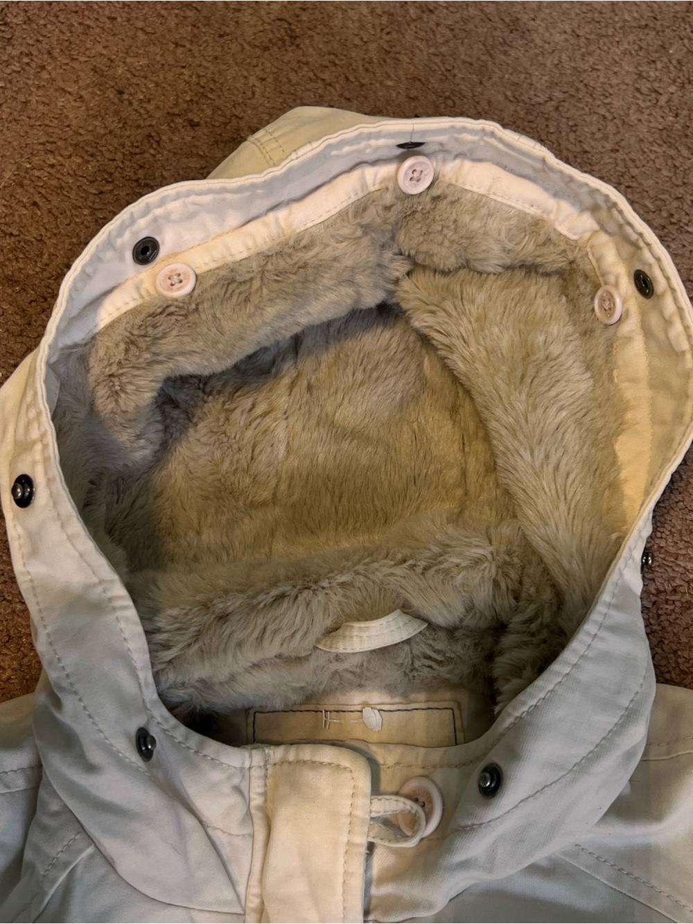 Vintage Y2K Hollister Hooded Bomber Jacket with Sherpa Lining - Picture 8 of 8